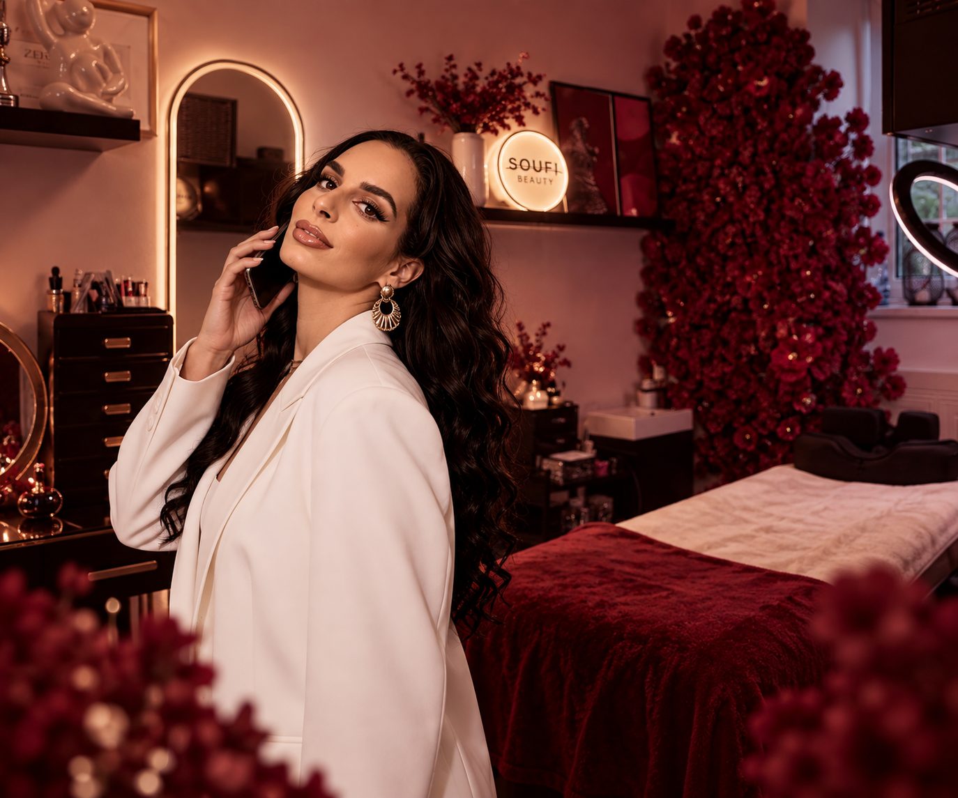 Beratung am Telefon bei Soufi Beauty in Dresden